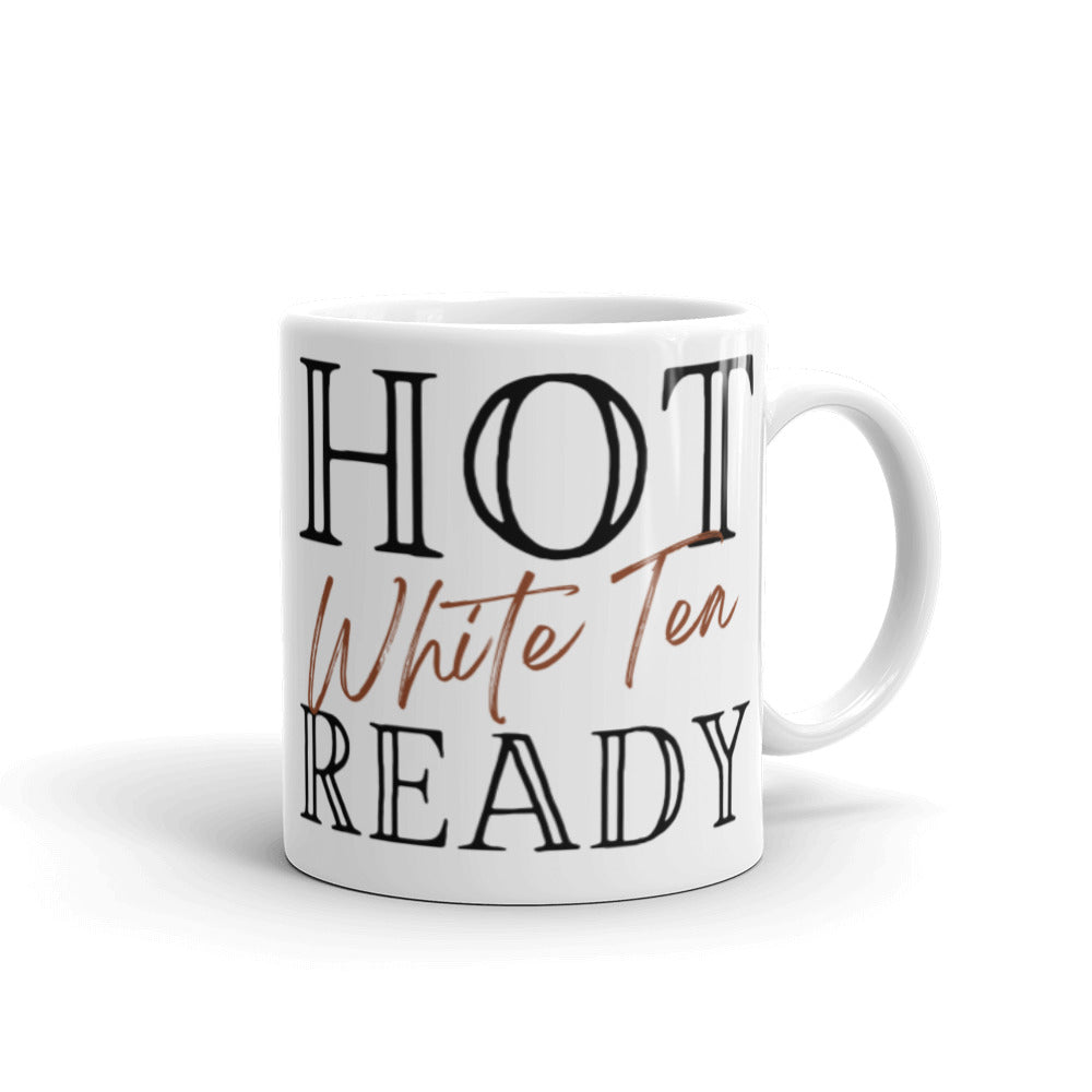Hot White Tea Ready - White glossy mug