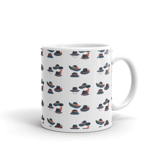 Hat Icons - White glossy mug - National Hat Day