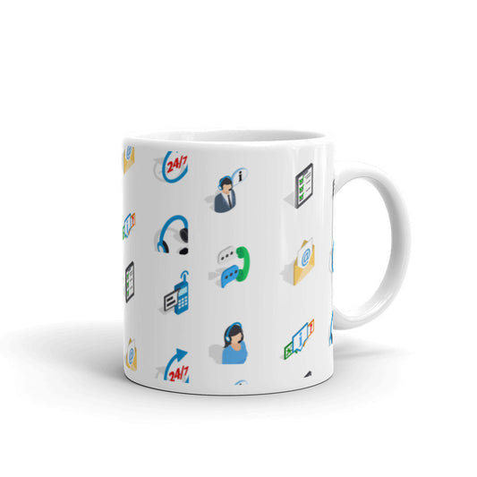 Customer Service - White glossy mug - Get to Know Your Customer Day
