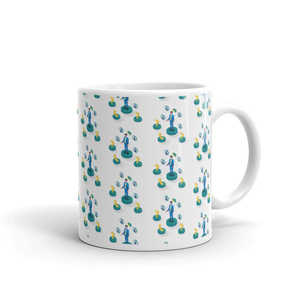 Customer Service - White glossy mug - Get to Know Your Customer Day