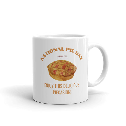 National Pie Day - White glossy mug