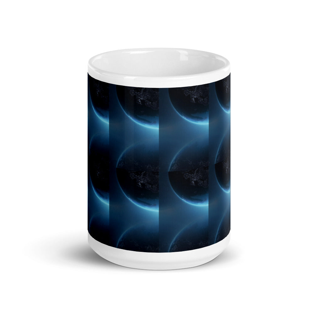 The Moons Glow - White glossy mug - Science Fiction Day