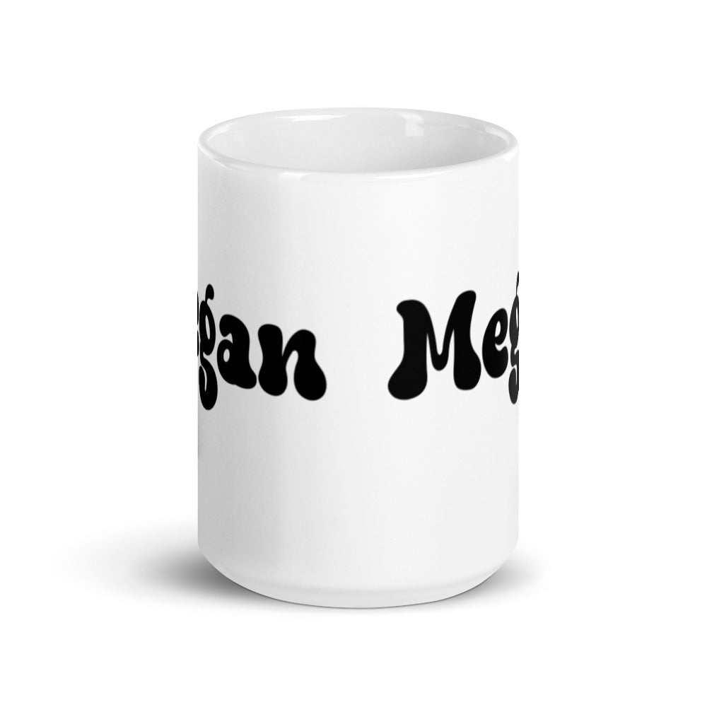 Megan - White glossy mug