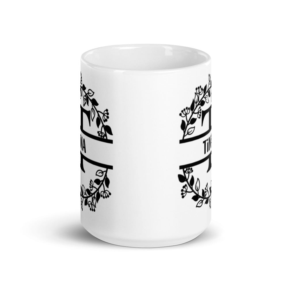 Tina - Personalised - White glossy mug