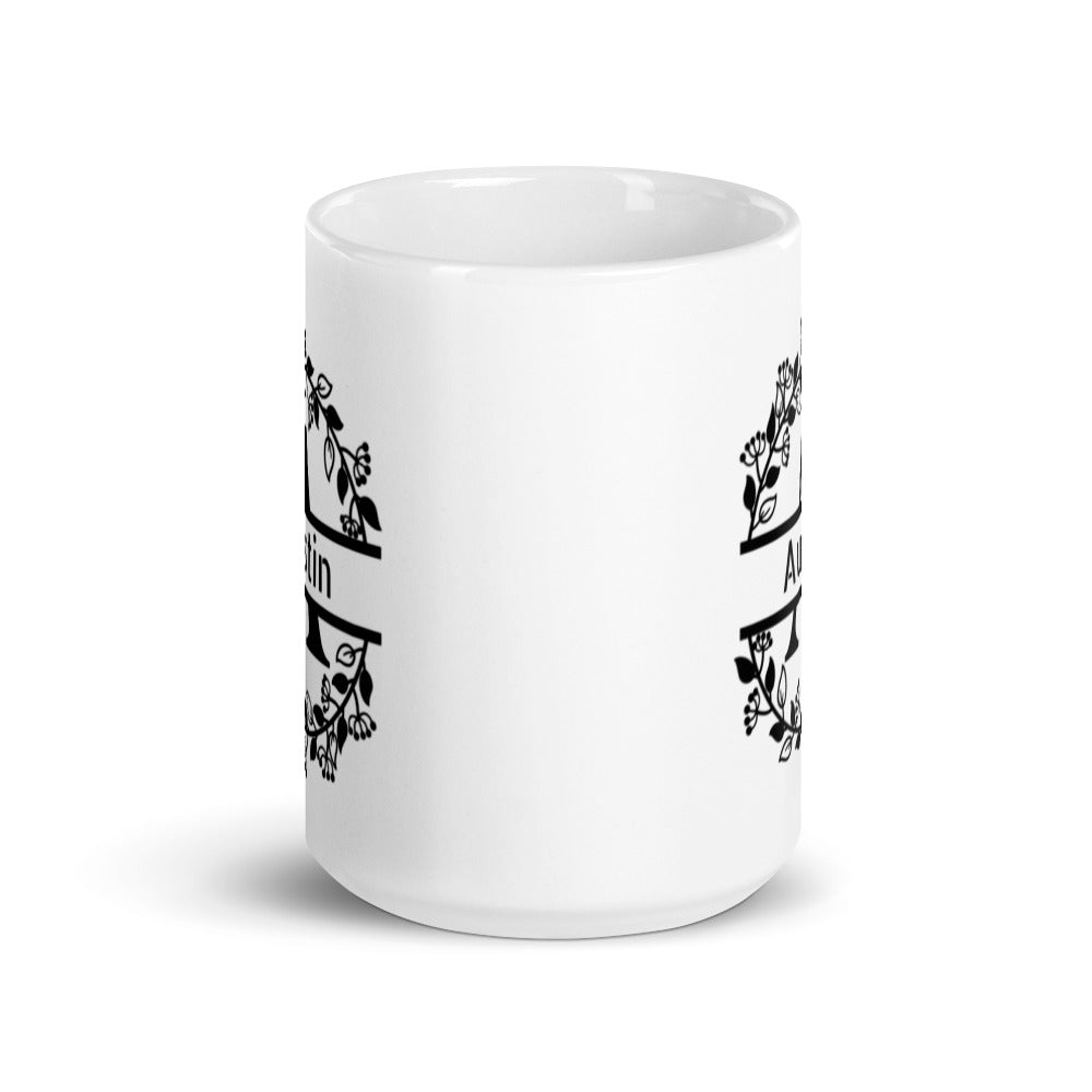 Austin - Personalised - White glossy mug