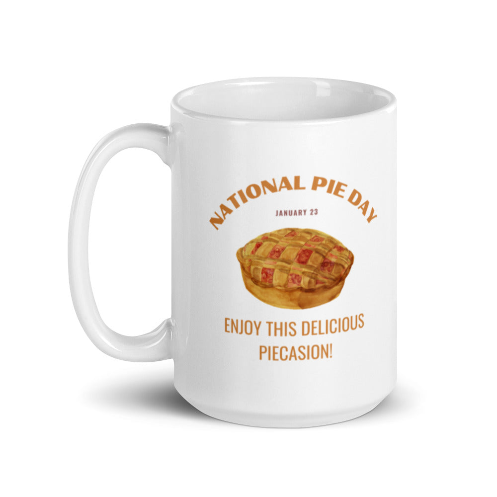 National Pie Day - White glossy mug