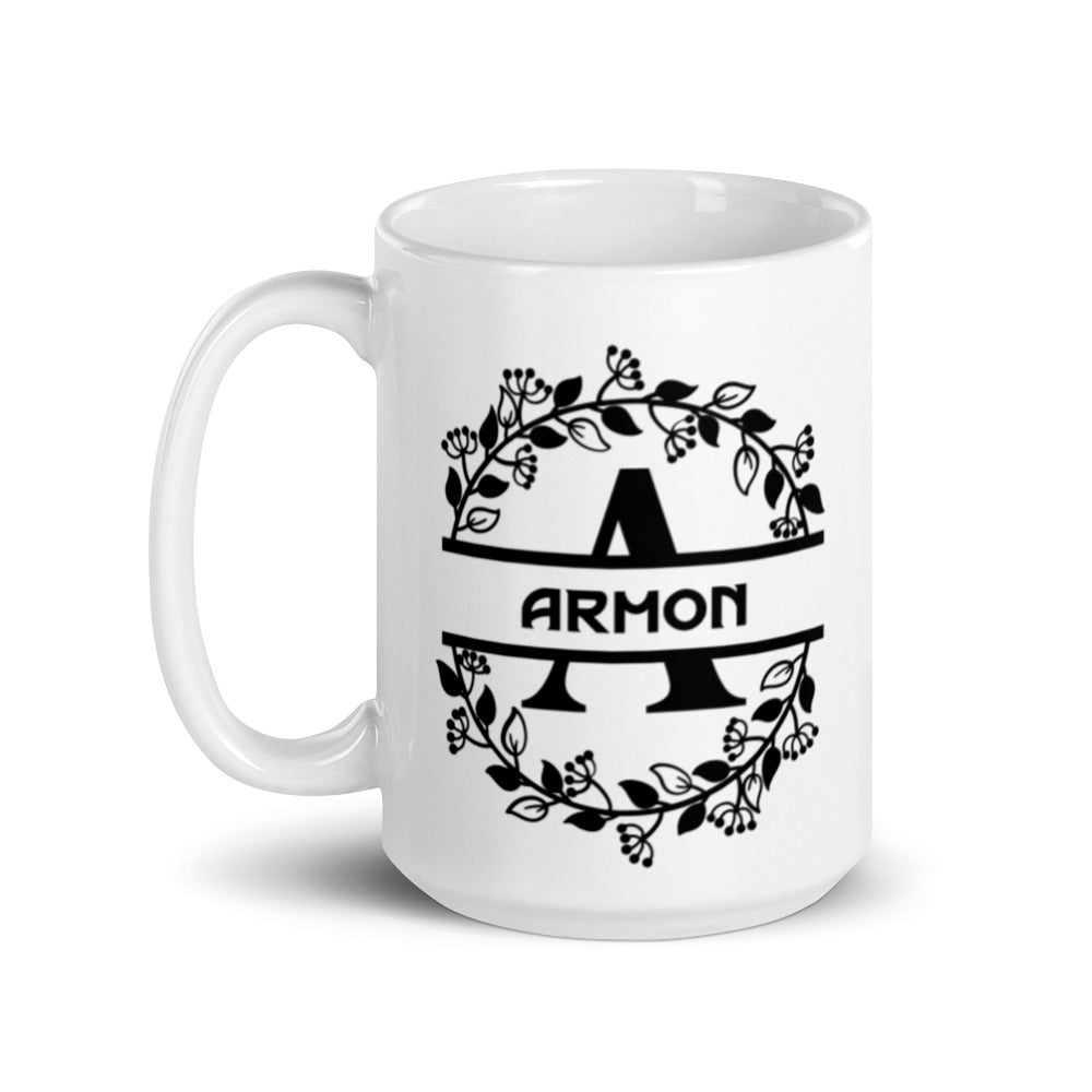 Armon - Personalised - White glossy mug