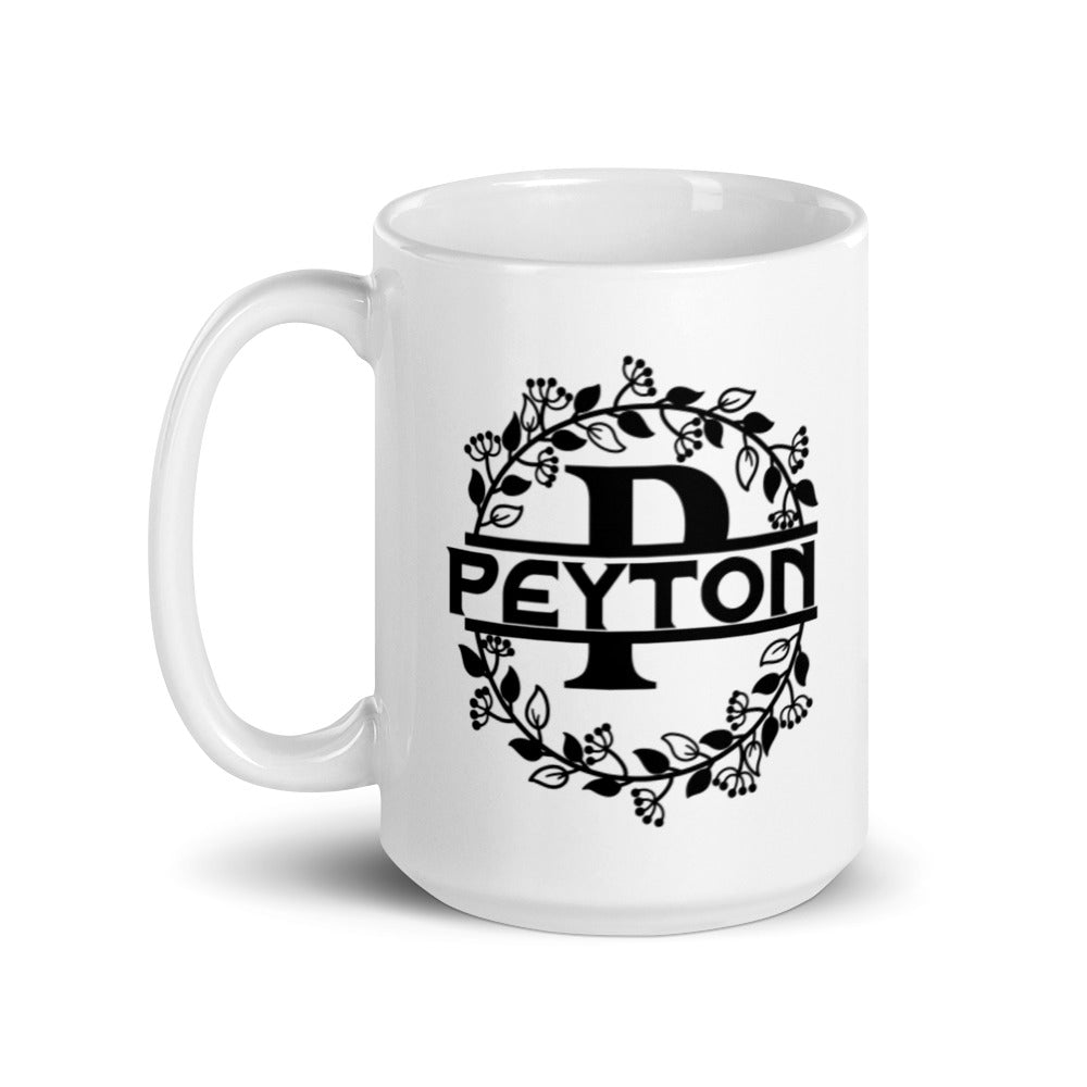 Peyton - Personalised - White glossy mug