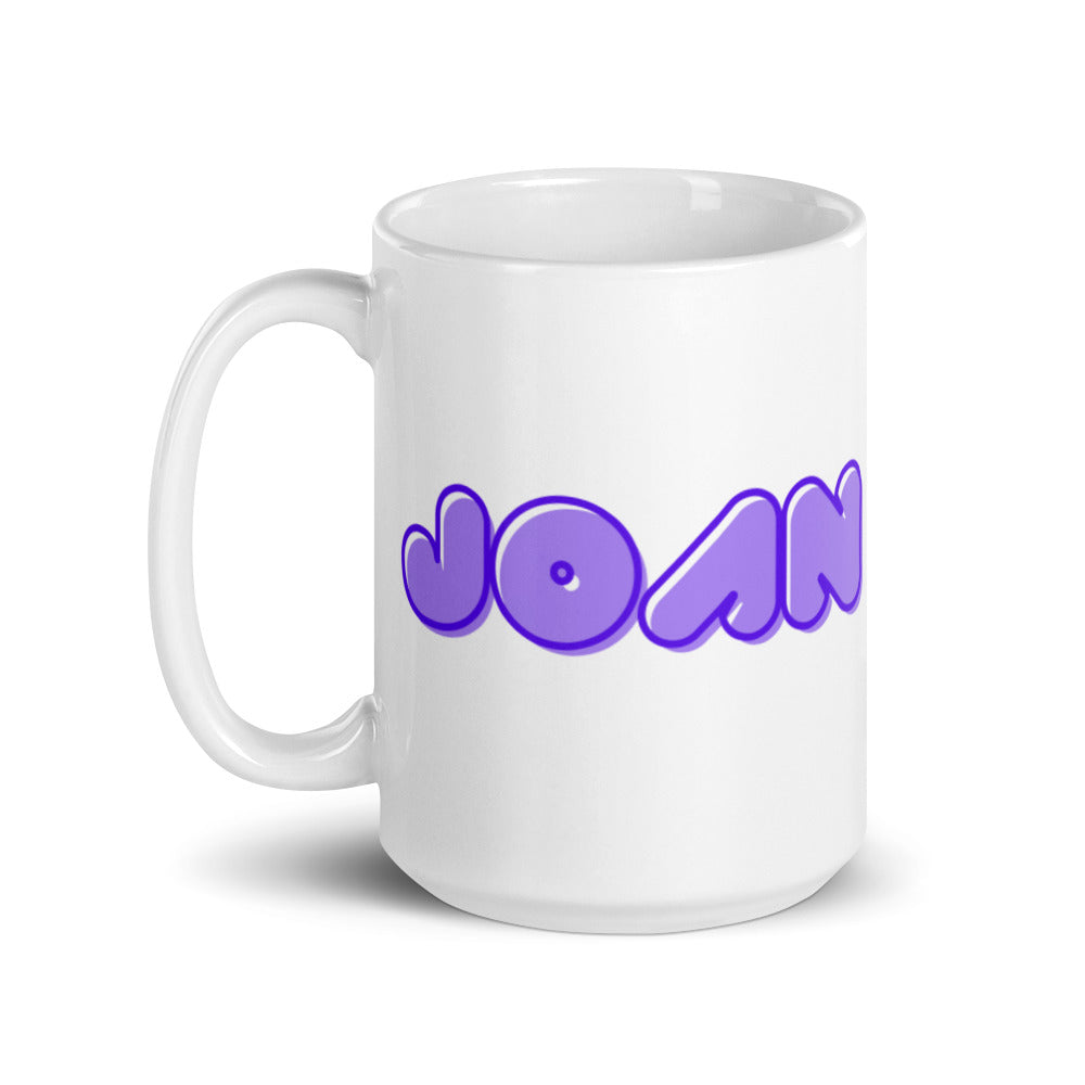 Joan - Personalised - White glossy mug