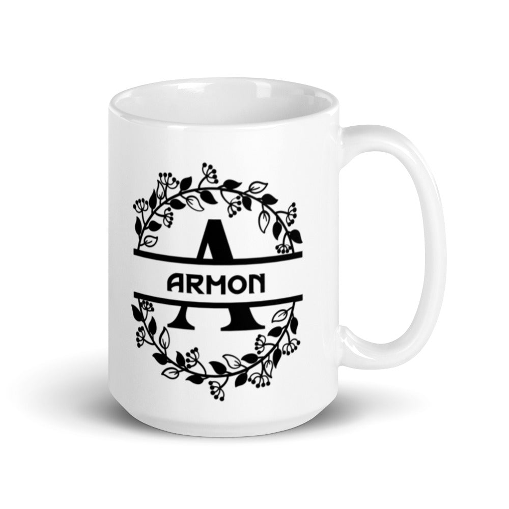 Armon - Personalised - White glossy mug